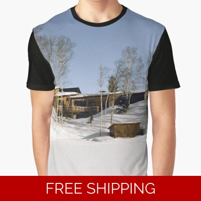 Le Studio Graphic T-Shirt Building From Lake Perry